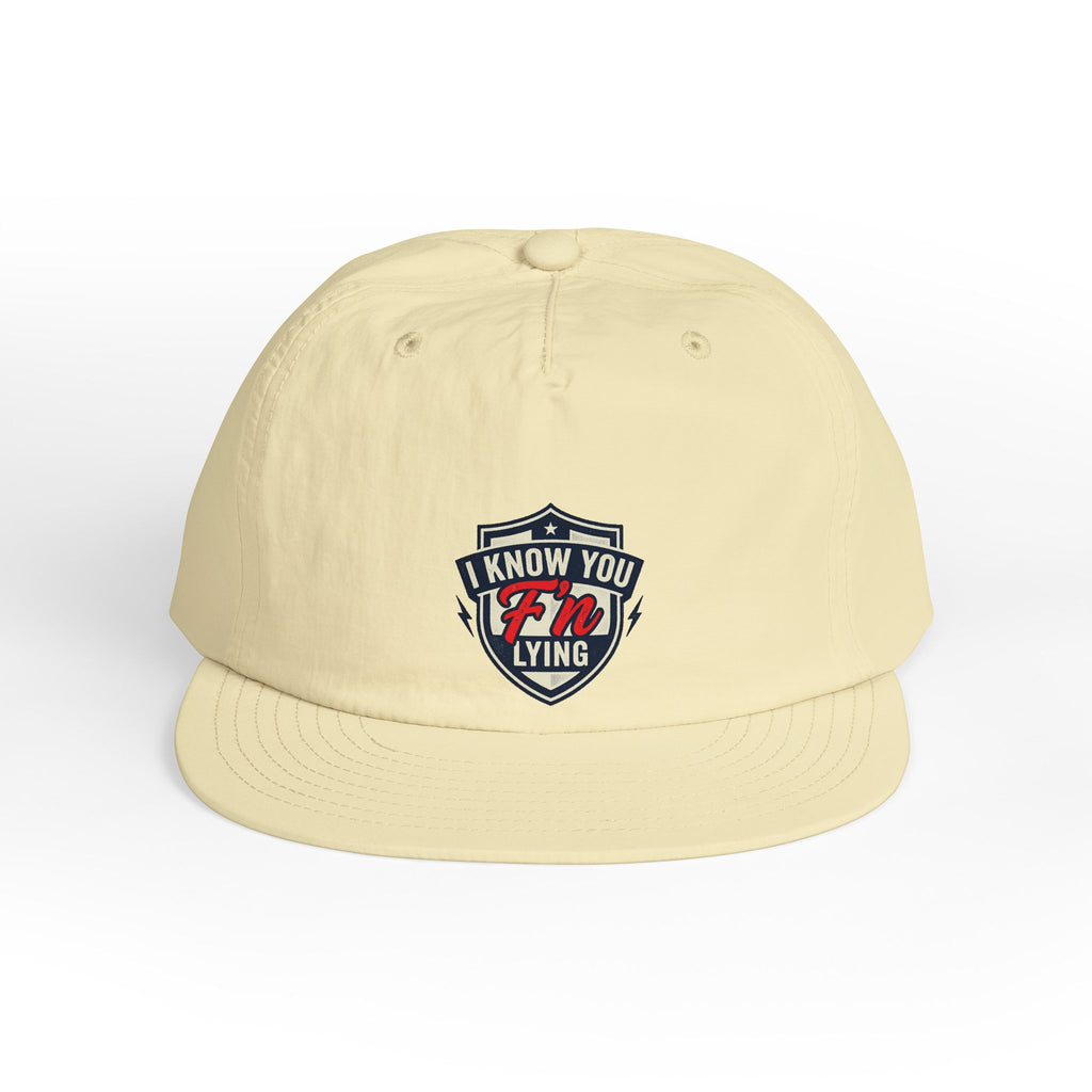 Surf Cap — 'I Know You' Retro Surf Shield Embroidered Hat