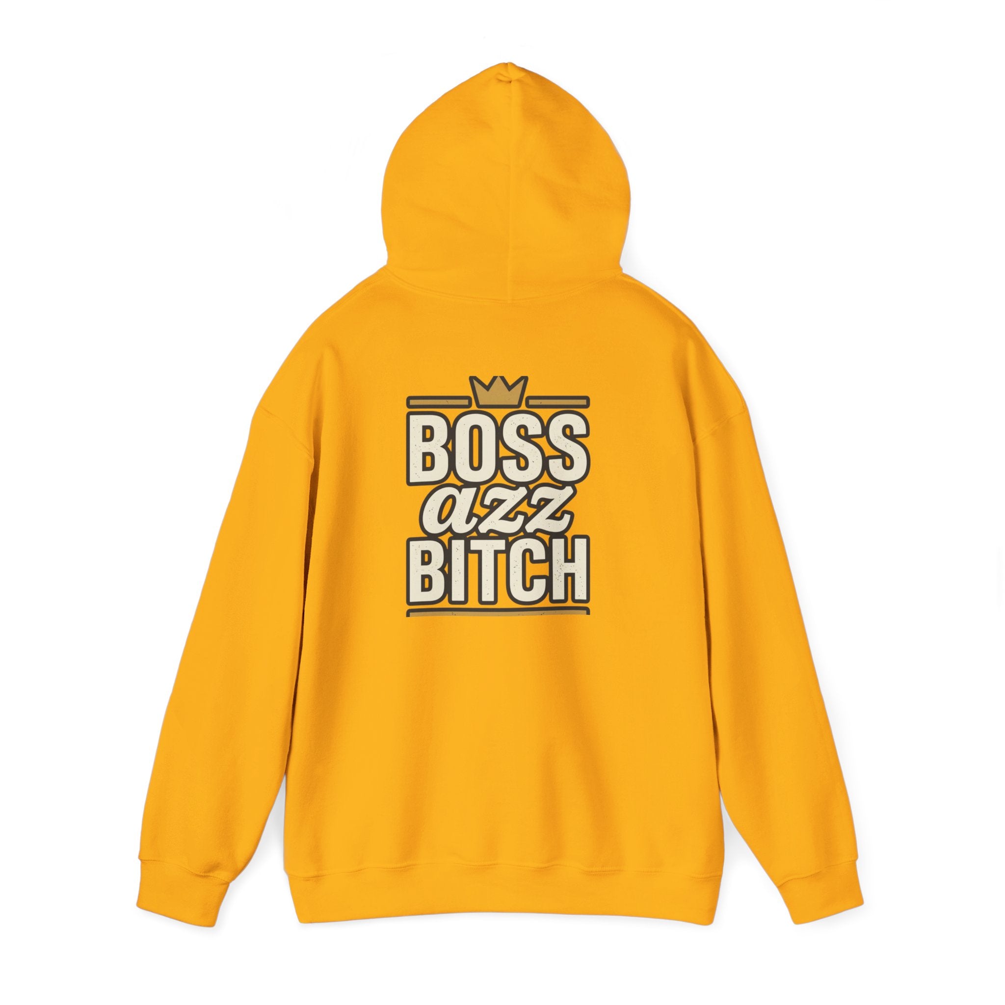 Boss Azz Bitch Hoodie | Bold Script Crown Graphic