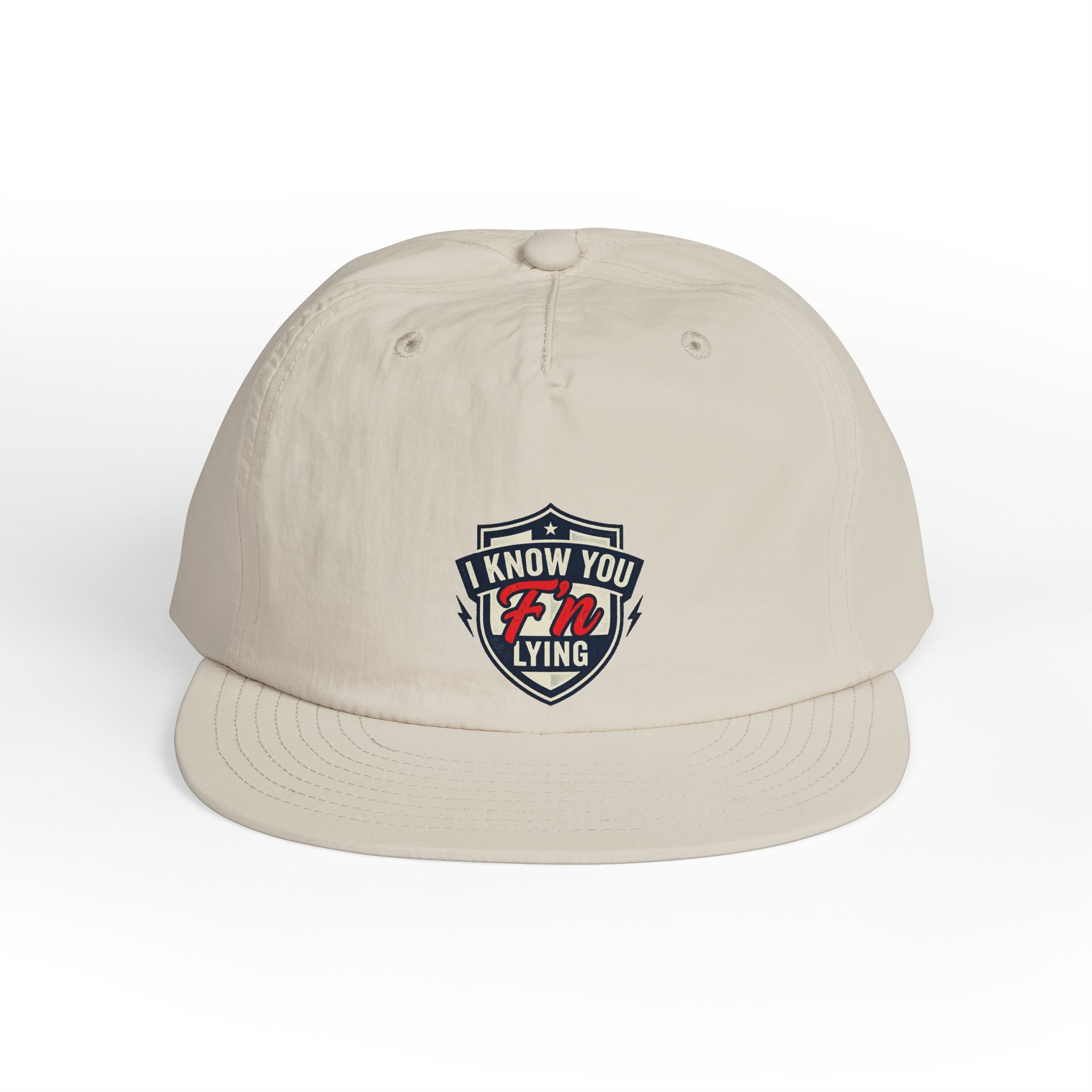Surf Cap — 'I Know You' Retro Surf Shield Embroidered Hat