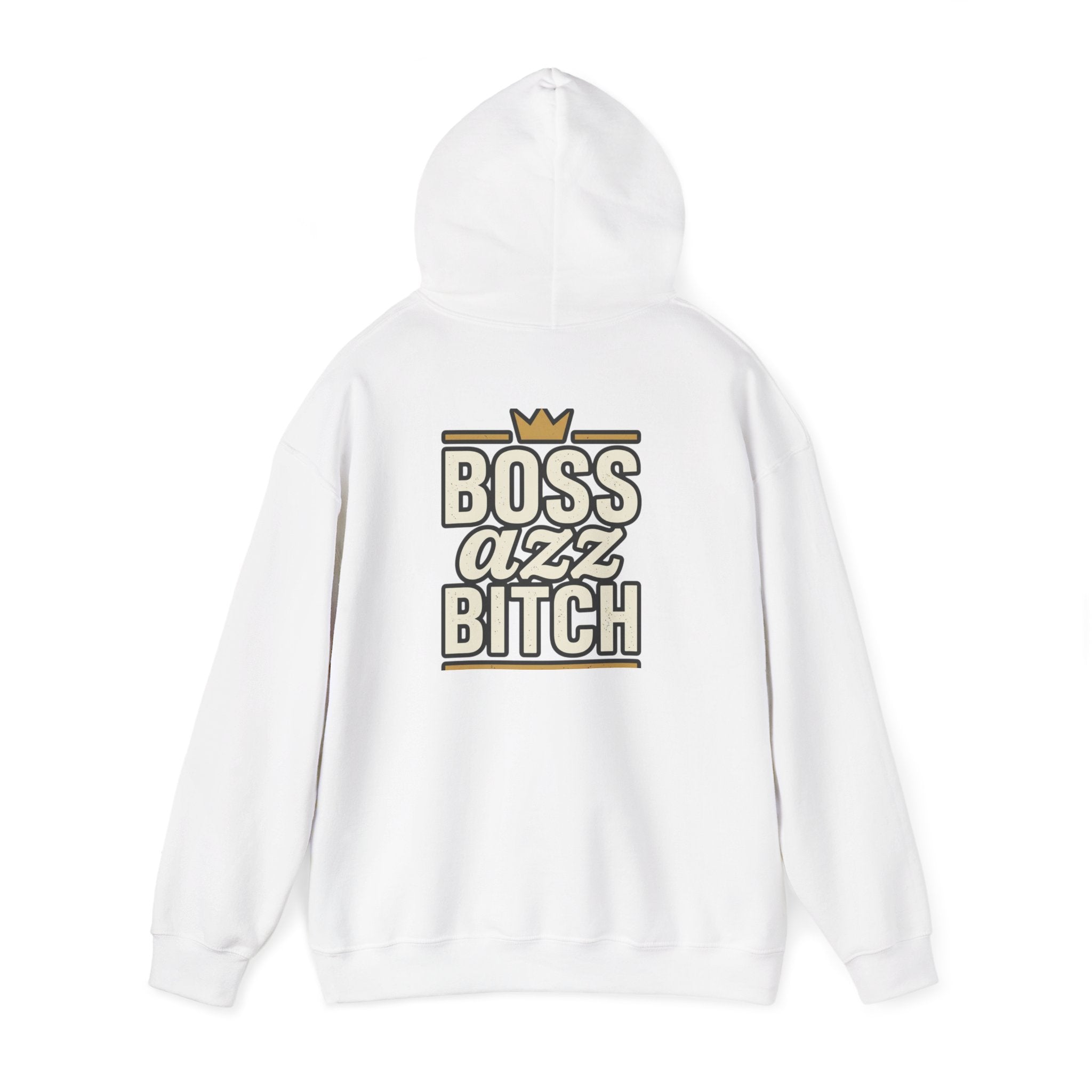 Boss Azz Bitch Hoodie | Bold Script Crown Graphic