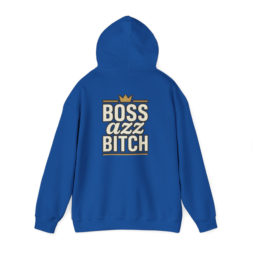 Boss Azz Bitch Hoodie | Bold Script Crown Graphic
