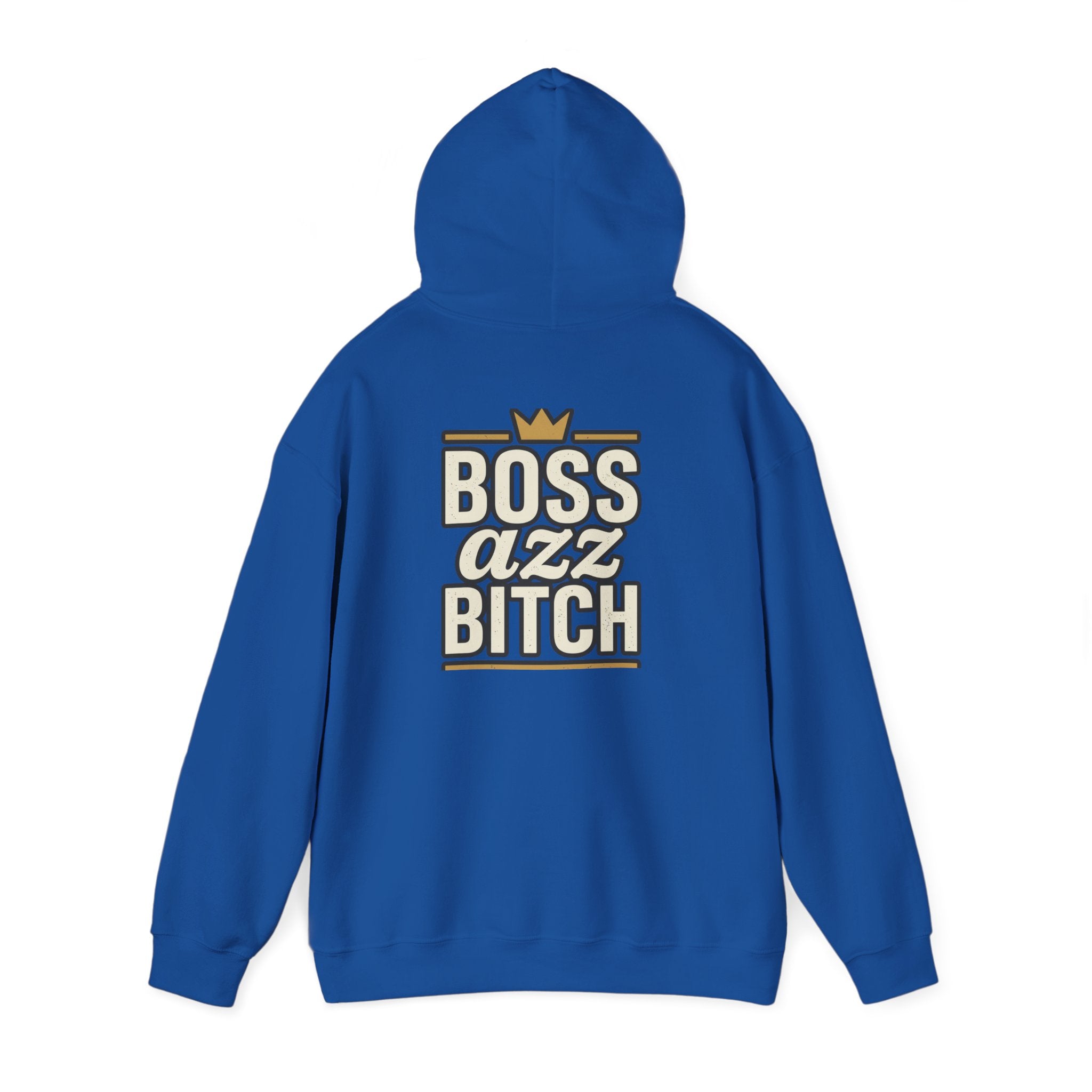 Boss Azz Bitch Hoodie | Bold Script Crown Graphic
