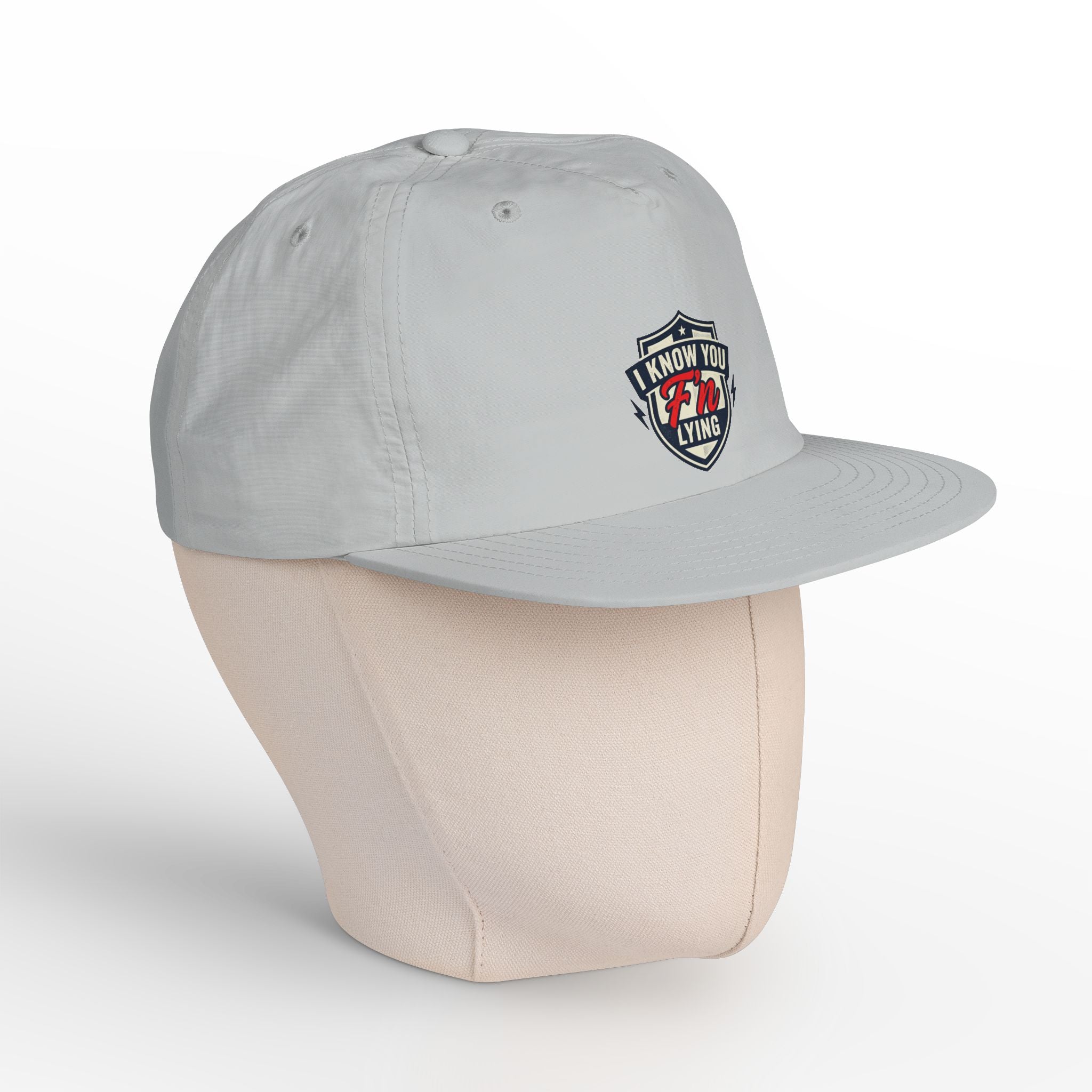 Surf Cap — 'I Know You' Retro Surf Shield Embroidered Hat