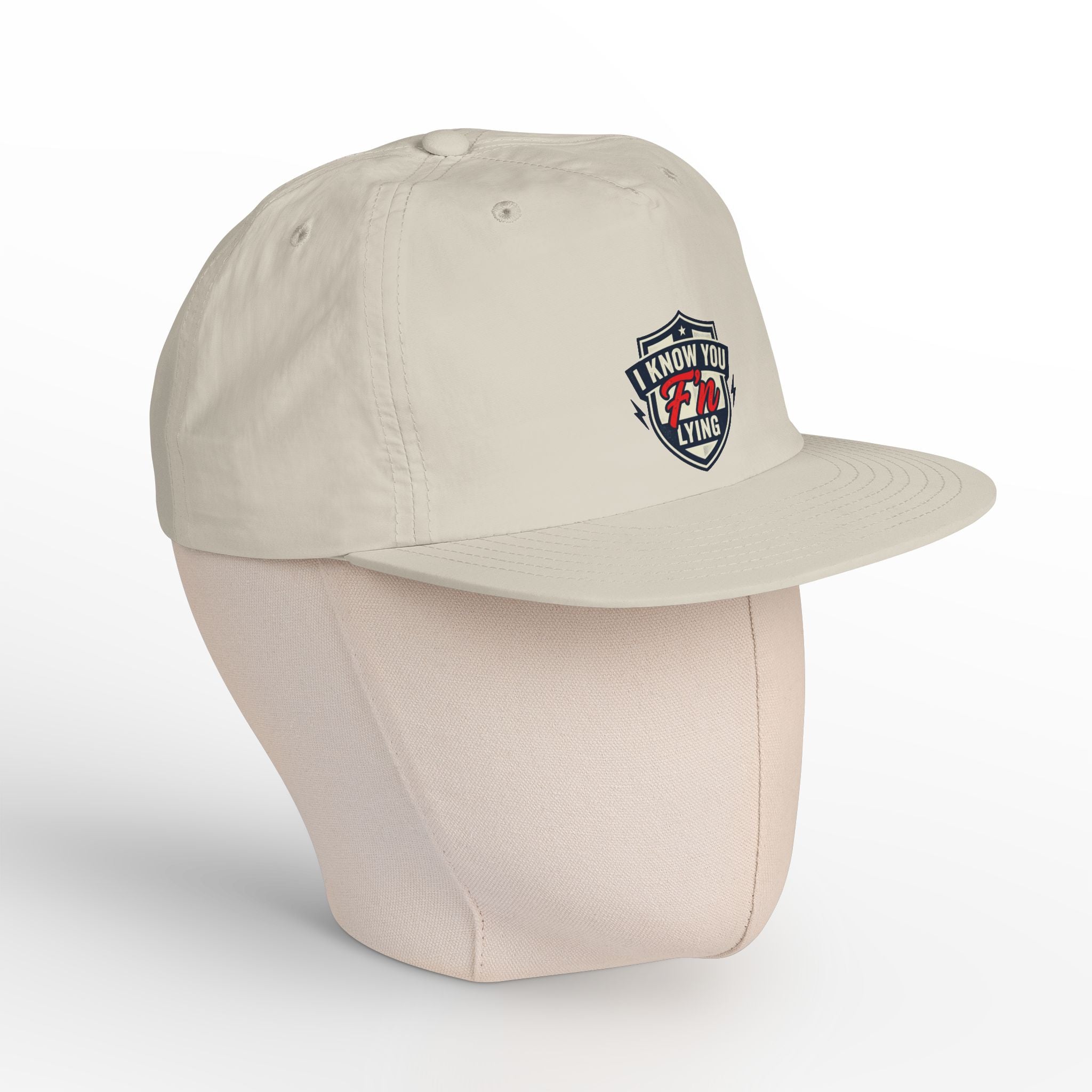 Surf Cap — 'I Know You' Retro Surf Shield Embroidered Hat