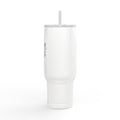 40oz Engraved Insulated Tumbler — 'Sip & Shine' Travel Mug with Lid & Straw