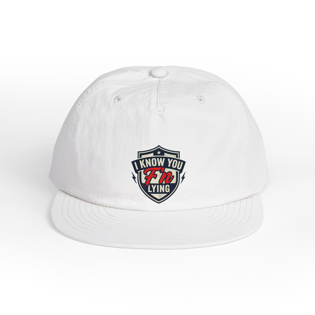 Surf Cap — 'I Know You' Retro Surf Shield Embroidered Hat